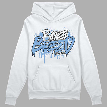 Jordan 5 Retro University Blue DopeSkill Hoodie Sweatshirt Rare Breed Graphic Streetwear - White