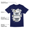 Midnight Navy 11s DopeSkill T-shirt New Double Bear Graphic