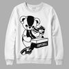 Jordan 1 High 85 Black White DopeSkill Sweatshirt Sneakerhead BEAR Graphic Streetwear - White 