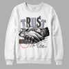 Jordan 13 Retro 'Black Flint' DopeSkill Sweatshirt Trust No One Graphic Streetwear - White