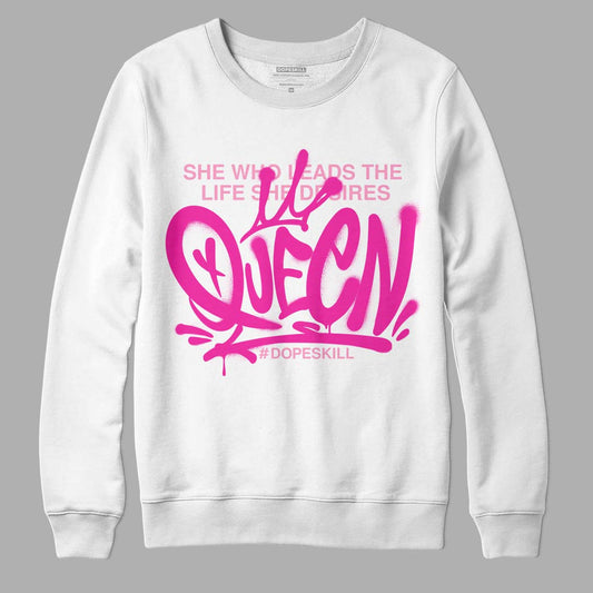 Triple Pink Dunk Low DopeSkill Sweatshirt Queen Graphic - White 