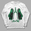 Jordan 1 Low Lucky Green DopeSkill Long Sleeve T-Shirt Breathe Graphic Streetwear - White