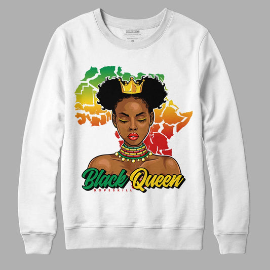 Black History Collection DopeSkill Sweatshirt Black Queen Graphic - White 