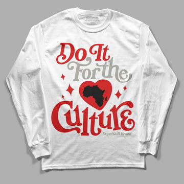 Jordan 3 Fire Red DopeSkill Long Sleeve T-Shirt Do It For The Culture Graphic Streetwear - White