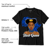 AJ 5 Racer Blue DopeSkill T-Shirt Black Queen Graphic