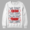 Jordan 9 Retro Fire Red DopeSkill Sweatshirt Grind Shine Graphic Streetwear - White 