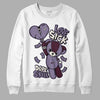 A Ma Maniére x Jordan 4 Retro ‘Violet Ore’ DopeSkill Sweatshirt Love Sick Graphic Streetwear - White 