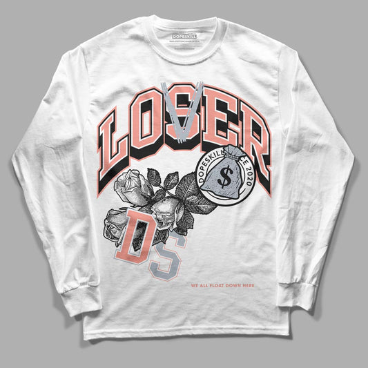 DJ Khaled x Jordan 5 Retro ‘Crimson Bliss’ DopeSkill Long Sleeve T-Shirt Loser Lover Graphic Streetwear - White 