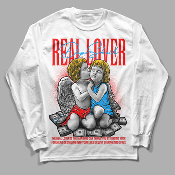 Fruity Pebbles Dunks DopeSkill Long Sleeve T-Shirt Real Lover Graphic - White