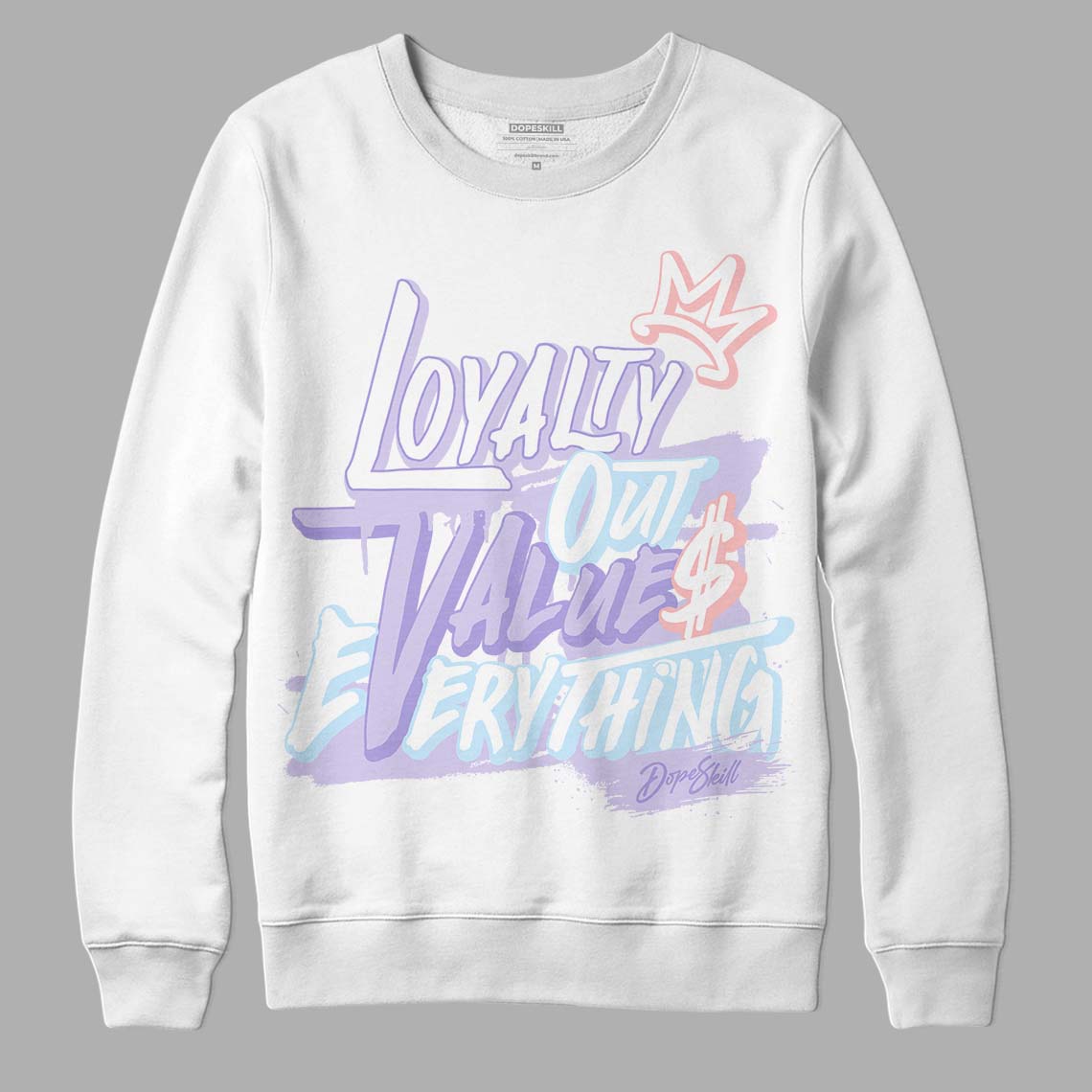 Easter Dunk Low DopeSkill Sweatshirt LOVE Graphic - White 