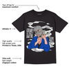 AJ 5 Racer Blue DopeSkill T-Shirt Money Is The Motive Graphic