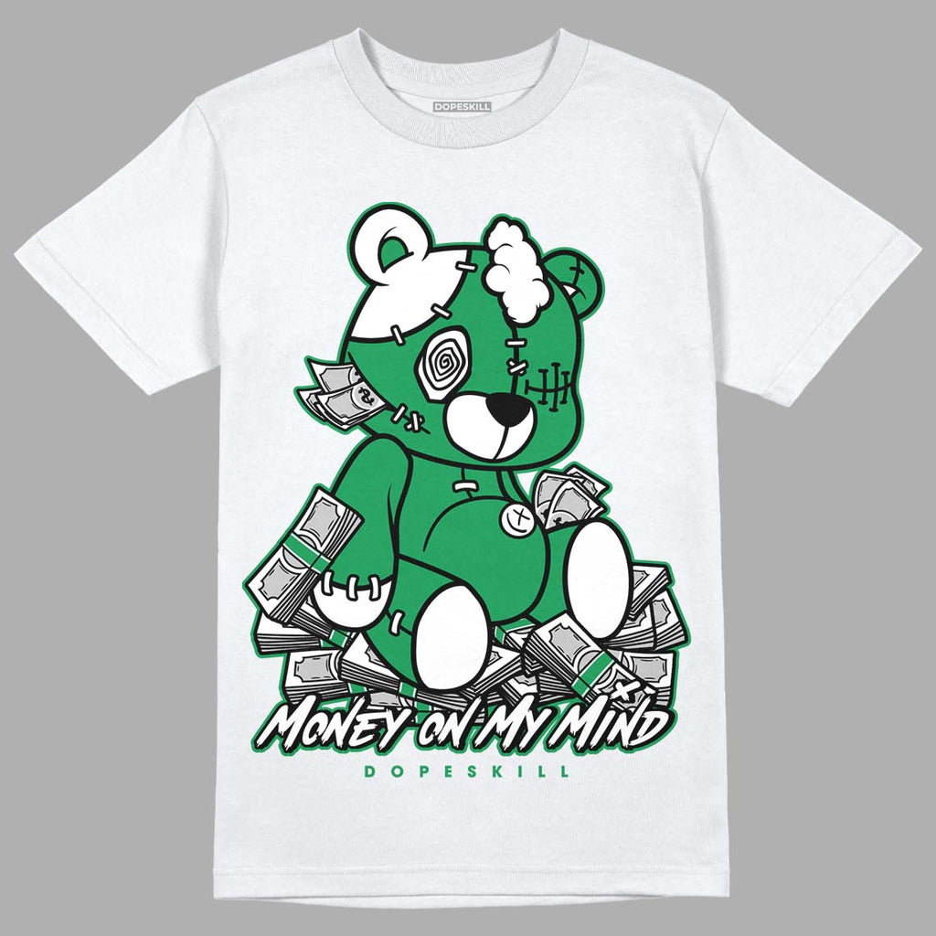 Jordan 6 Rings "Lucky Green" DopeSkill T-Shirt MOMM Bear Graphic Streetwear - White