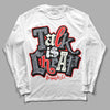 Jordan 3 Retro White Cement Reimagined DopeSkill Long Sleeve T-Shirt Talk Is Chip Graphic Streetwear - White