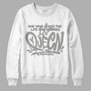 Jordan 6 Retro Cool Grey DopeSkill Sweatshirt Queen Graphic Streetwear - White 