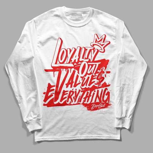 Cherry 11s DopeSkill Long Sleeve T-Shirt LOVE Graphic - White