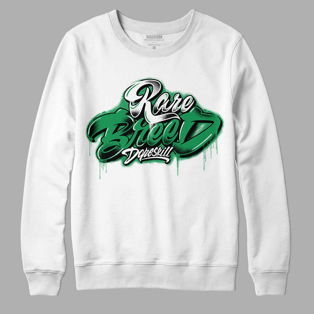 Jordan 6 Rings "Lucky Green" DopeSkill Sweatshirt Rare Breed Type Graphic Streetwear - White