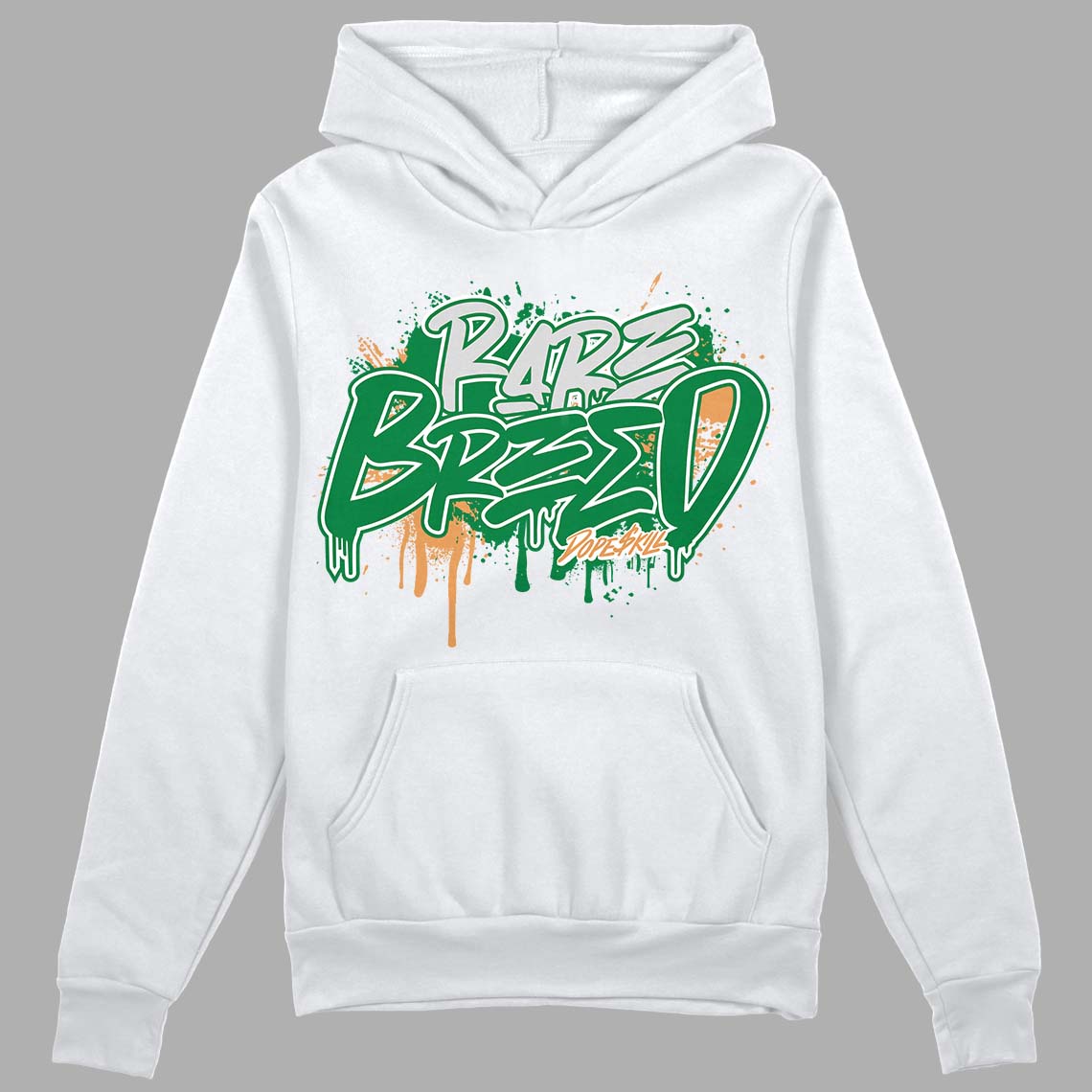 Nike SB x Jordan 4 “Pine Green” DopeSkill Hoodie Sweatshirt Rare Breed Graphic Streetwear - White