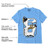 AJ 6 University Blue DopeSkill University Blue T-Shirt Number No.6 Graphic