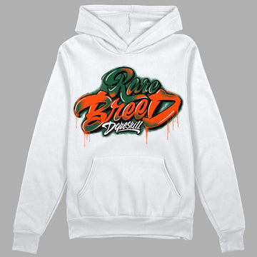 Dunk Low Team Dark Green Orange DopeSkill Hoodie Sweatshirt Rare Breed Type Graphic - White