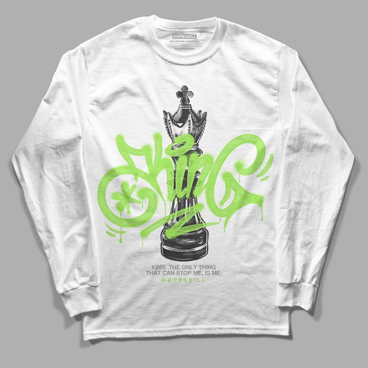 Jordan 5 Green Bean DopeSkill Long Sleeve T-Shirt King Chess Graphic Streetwear - White
