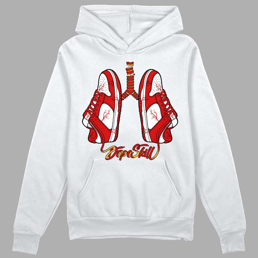 Dunk Low Gym Red DopeSkill Hoodie Sweatshirt Breathe Graphic - White 