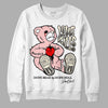 Jordan 1 High OG WMNS Washed Pink DopeSkill Sweatshirt Love Kills Graphic Streetwear - White