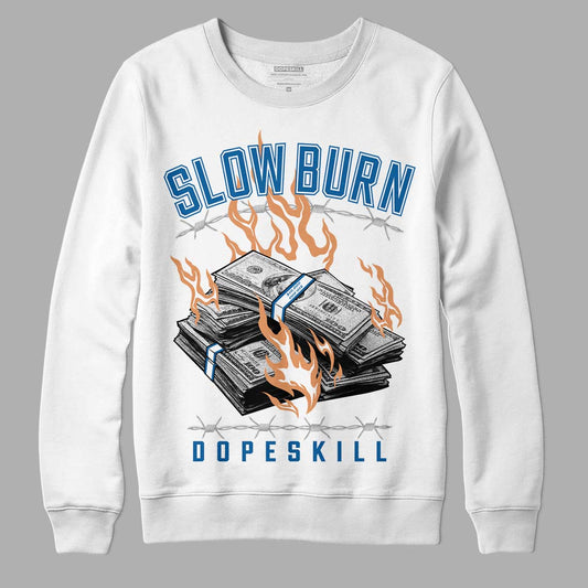 Jordan 3 Retro Wizards DopeSkill Sweatshirt Slow Burn Graphic Streetwear - White