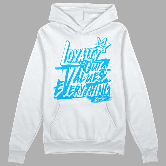 UNC 1s Low DopeSkill Hoodie Sweatshirt LOVE Graphic - White 