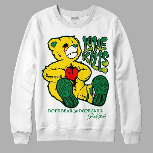 Dunk Low Reverse Brazil DopeSkill Sweatshirt Love Kills Graphic - White