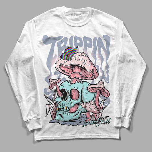 Easter 5s DopeSkill Long Sleeve T-Shirt Trippin Graphic - White