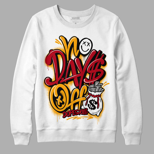 Cardinal 7s DopeSkill Sweatshirt No Days Off Graphic - White 