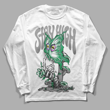 Jordan 3 WMNS “Lucky Green” DopeSkill Long Sleeve T-Shirt Stay High Graphic Streetwear - White