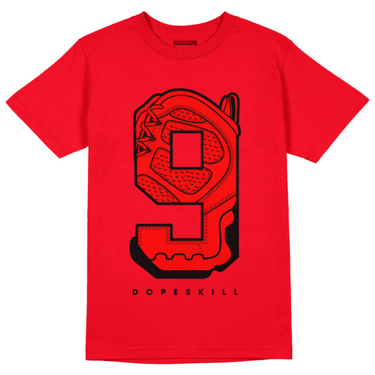 AJ 9 Chile Red DopeSkill Chile Red T-shirt No.9 Graphic