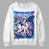 Hyper Royal 12s DopeSkill Sweatshirt Resist Graphic - White