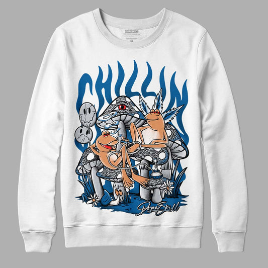 Jordan 3 Retro Wizards DopeSkill Sweatshirt Chillin Graphic Streetwear - White 