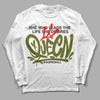 Travis Scott x Jordan 1 Low OG “Olive” DopeSkill Long Sleeve T-Shirt Queen Graphic Streetwear - White