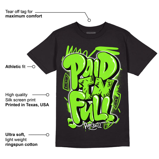 Neon Green Collection DopeSkill T-Shirt New Paid In Full Graphic