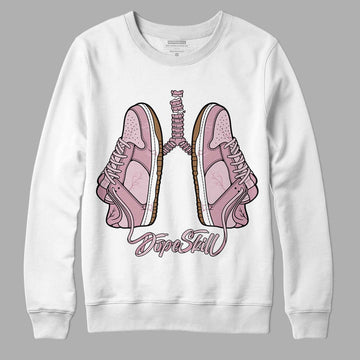 Dunk Low Teddy Bear Pink DopeSkill Sweatshirt Breathe Graphic - White 