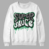 Jordan 3 WMNS “Lucky Green” DopeSkill Sweatshirt Super Sauce Graphic Streetwear - White