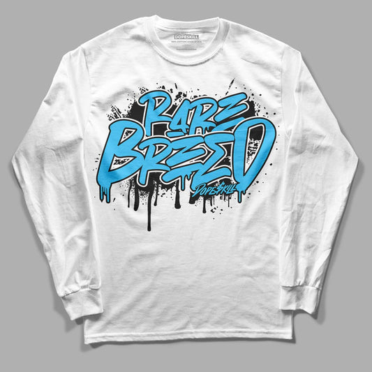 University Blue 13s DopeSkill Long Sleeve T-Shirt Rare Breed Graphic - White 