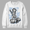 Jordan 5 Retro University Blue DopeSkill Sweatshirt Then I'll Die For It Graphic Streetwear - White