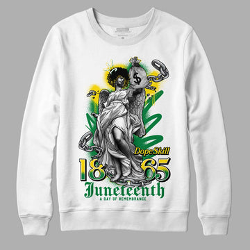 Dunk Low Reverse Brazil DopeSkill Sweatshirt Juneteenth Graphic - White