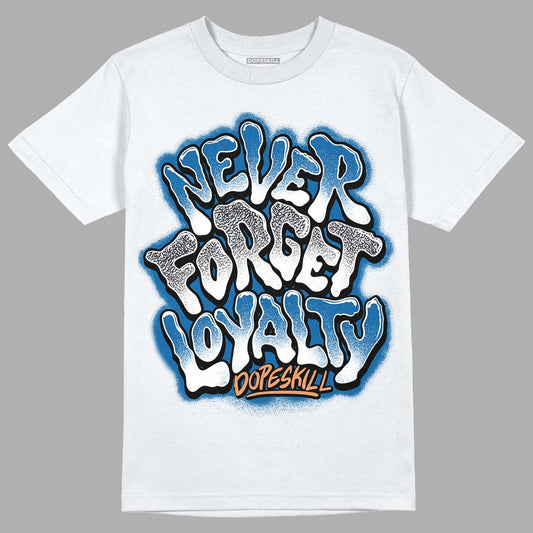 Jordan 3 Retro Wizards DopeSkill T-Shirt Never Forget Loyalty Graphic Streetwear - White