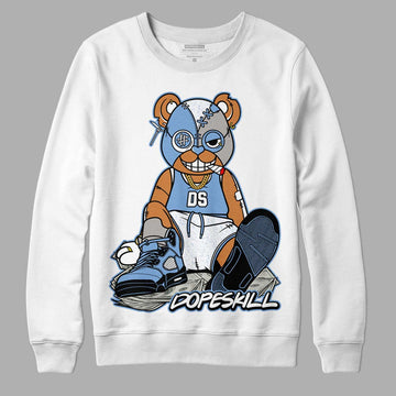 Jordan 5 Retro University Blue DopeSkill Sweatshirt Greatest Graphic Streetwear - White