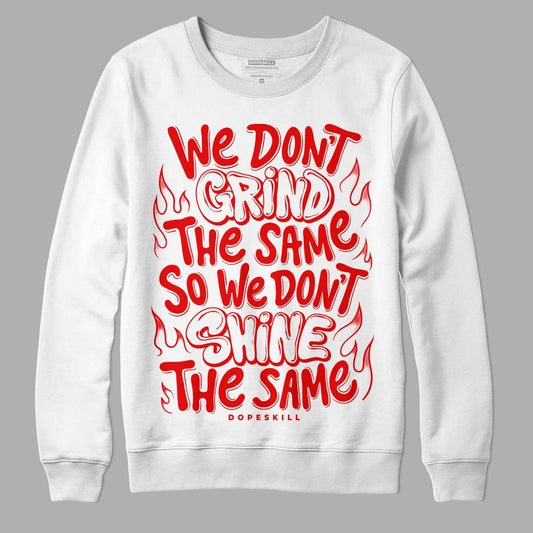 Jordan 11 Retro Cherry DopeSkill Sweatshirt Grind Shine Graphic Streetwear - White 