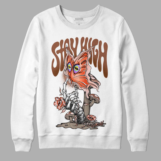 Desert Elephant 3s DopeSkill Sweatshirt Stay High Graphic - White