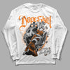 Wmns Dunk Low 'Magma Orange DopeSkill Long Sleeve T-Shirt Money Loves Me Graphic Streetwear - White 