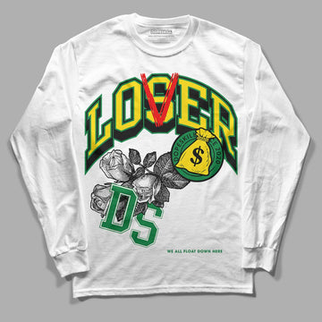 Dunk Low Reverse Brazil DopeSkill Long Sleeve T-Shirt Loser Lover Graphic - White