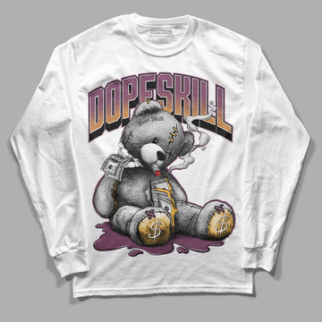 Brotherhood 1s High OG DopeSkill Long Sleeve T-Shirt Sick Bear Graphic - White