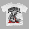 Panda White Black Dunk Low DopeSkill Toddler Kids T-shirt Sick Bear Graphic - White 